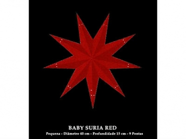 Candeeiro Estrela Starlightz Baby Suria Red